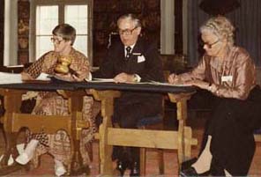 Från vänster: Carin Norström, Ivar Wallensteen, Rut Wallensteen-Jaeger
